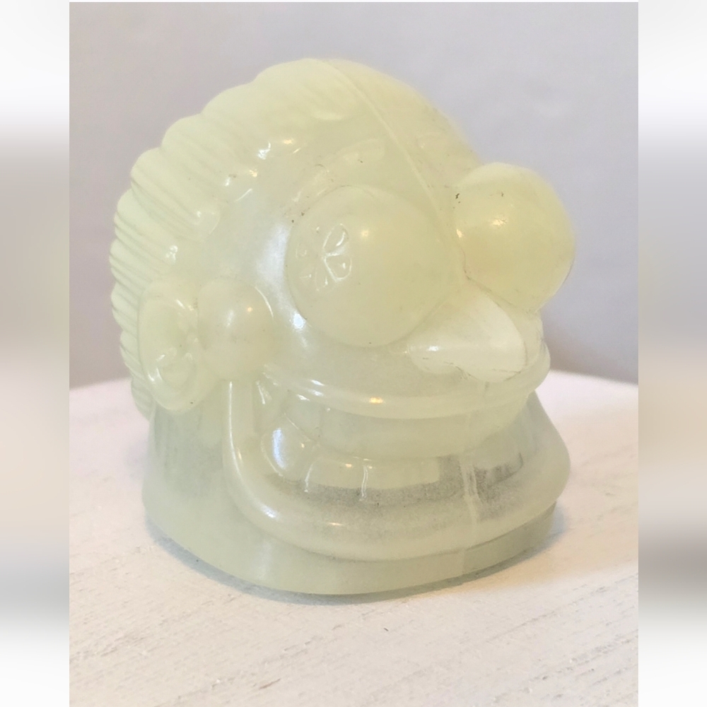Wendy’s Glo Ahead Glow in the Dark Crazy Head Pull Back Racer Toy Car 1993 ~Read
